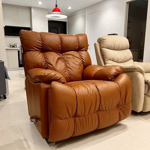 乐至宝沙发印第安真皮单椅LAZBOY