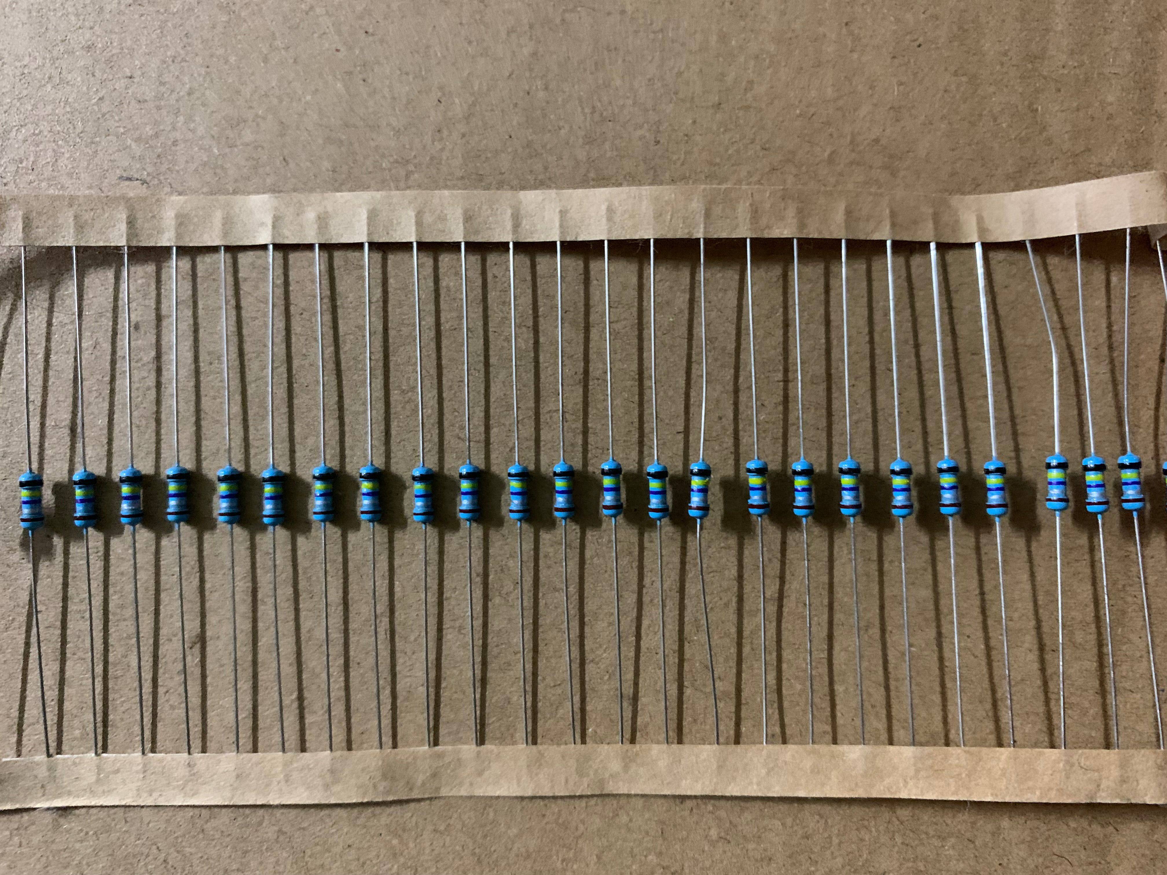 8m 金属膜电阻 1/4w 0.25瓦