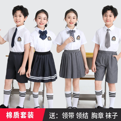 儿童合唱服表演咪尼图图英伦风