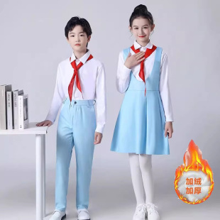国庆儿童大合唱演出服装中小学生爱国诗歌朗诵比赛表演服冯琳同款