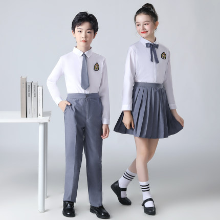 国庆儿童合唱服诗朗诵演出服中小学生表演服英伦风校服幼儿毕业照