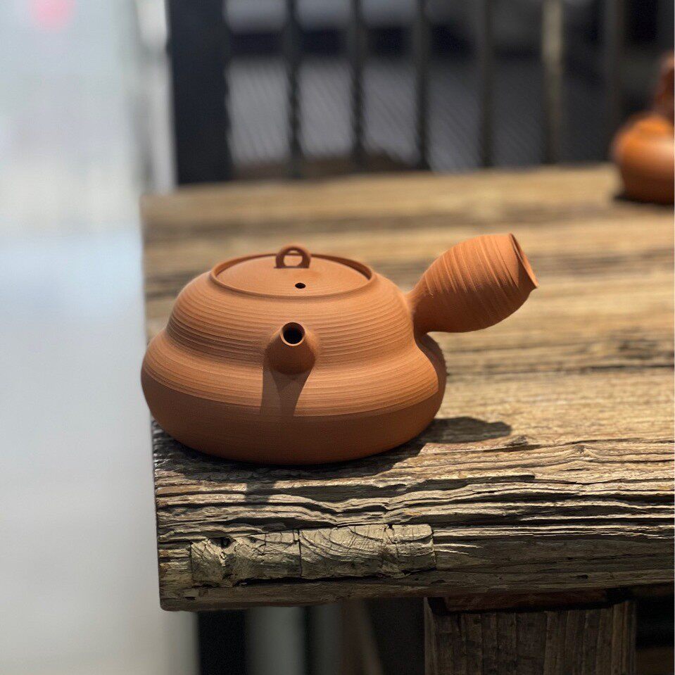 全手工鸡蛋黄砂铫潮州功夫茶侧把煮茶壶玉书煨围炉煮茶炭炉烧水壶