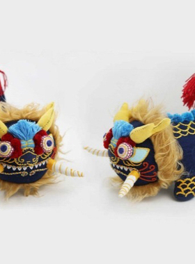 麒麟刺绣手工材料自绣立体艺玩偶大礼盒高包端成品