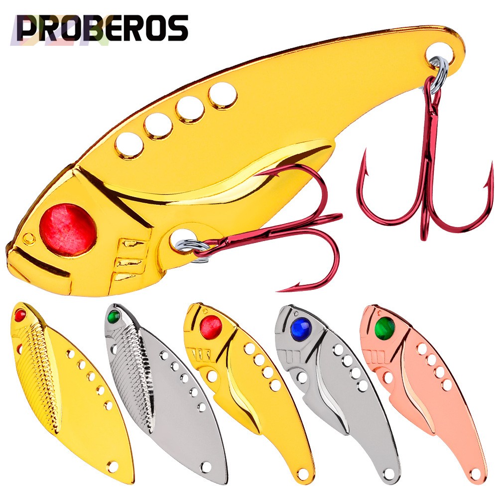 5色VIB金色亮片假饵桂鱼路亚饵11G渔具电商高端红钩鱼饵DW1286c3