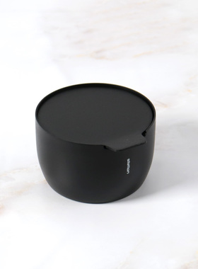 Stelton Collar 调料罐盐罐糖罐糖缸丹麦北欧风格不锈钢黑色有盖