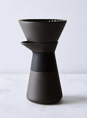 丹麦进口Stelton Theo手冲壶陶瓷日式迷你滴滤咖啡壶家用分享壶