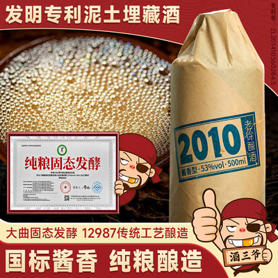 任意门老徐酿酒2010国标酱香型白酒53度泥土埋藏酒纯粮送礼瓶装酒