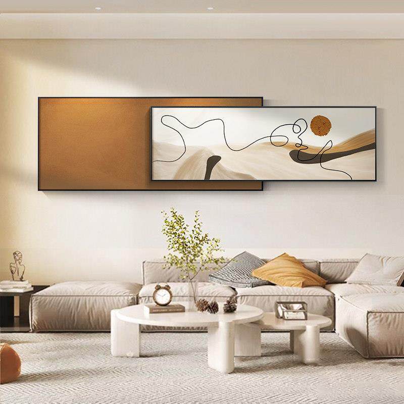 现代大气客厅装饰画抽象卧室床头挂画人物线条叠加沙发背景墙壁画,家居饰品,现代装饰画,淘宝优惠券,粉丝福利购,淘宝优惠卷