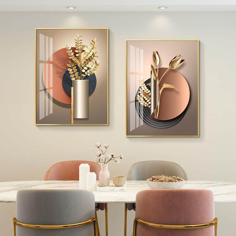 餐厅装饰画轻奢风现代简约饭厅厨房壁画组合挂画酒杯餐桌两联画,家居饰品,现代装饰画,淘宝优惠券,粉丝福利购,淘宝优惠卷