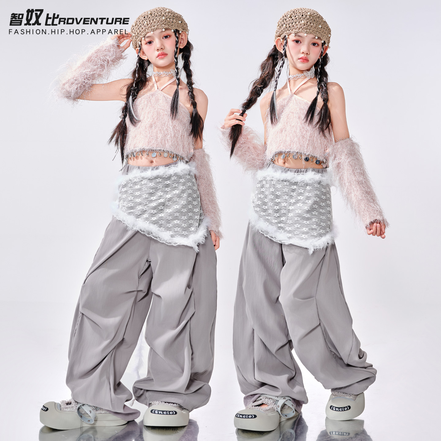 爵士舞服装儿童黄色jazz女团