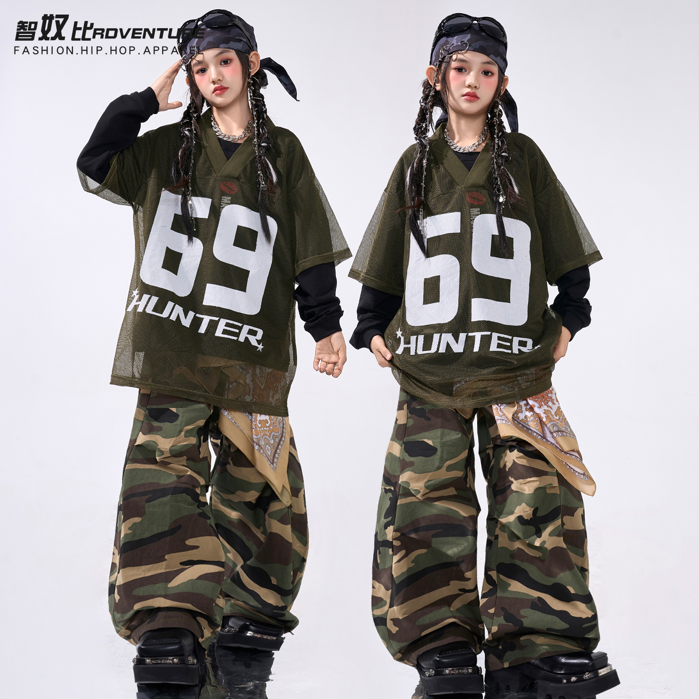 爵士舞服装女童潮酷时髦儿童69号