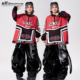 炸街元 儿童街舞潮服男童红色套装 少儿hiphop嘻哈炸街童装 旦演出服
