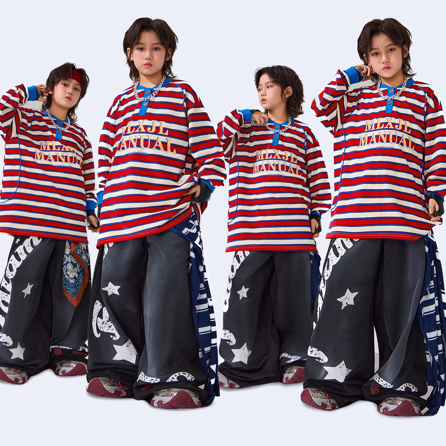 街舞儿童潮服套装hiphop男童嘻哈