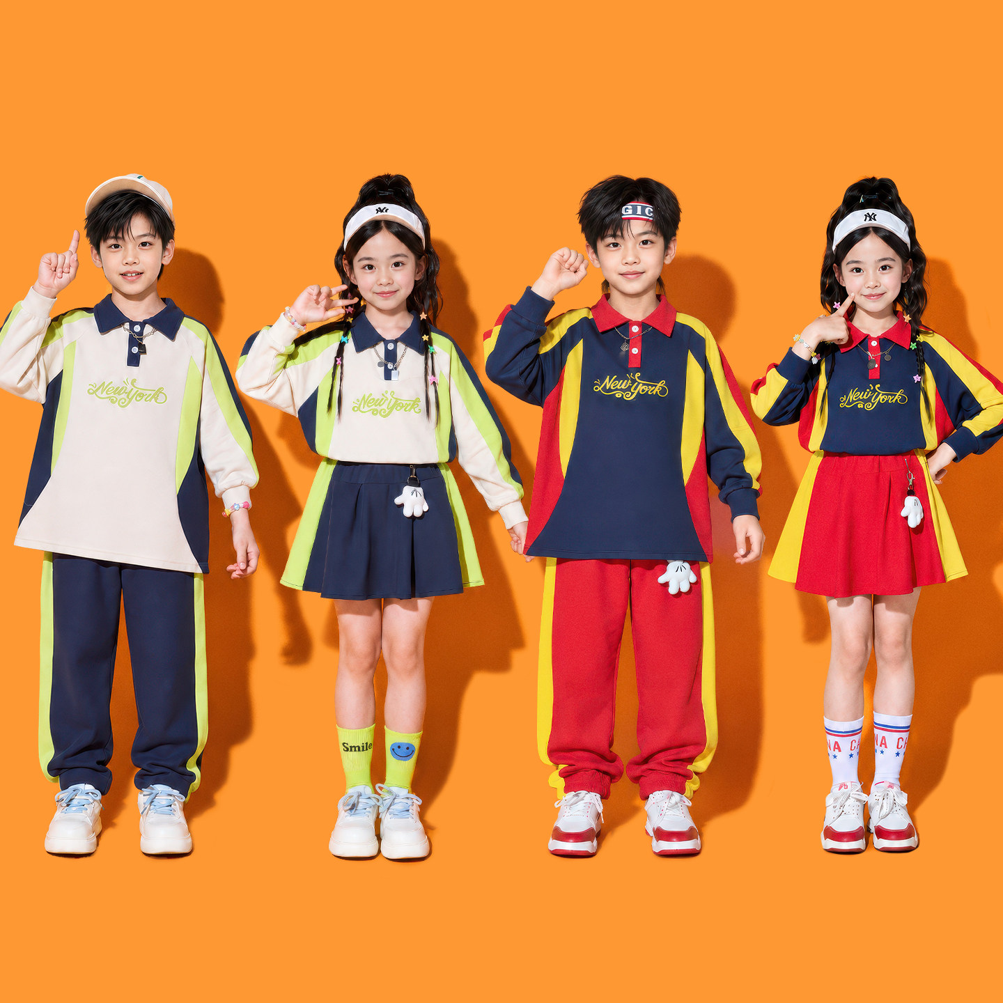 儿童拉拉队演出服小学生运动会