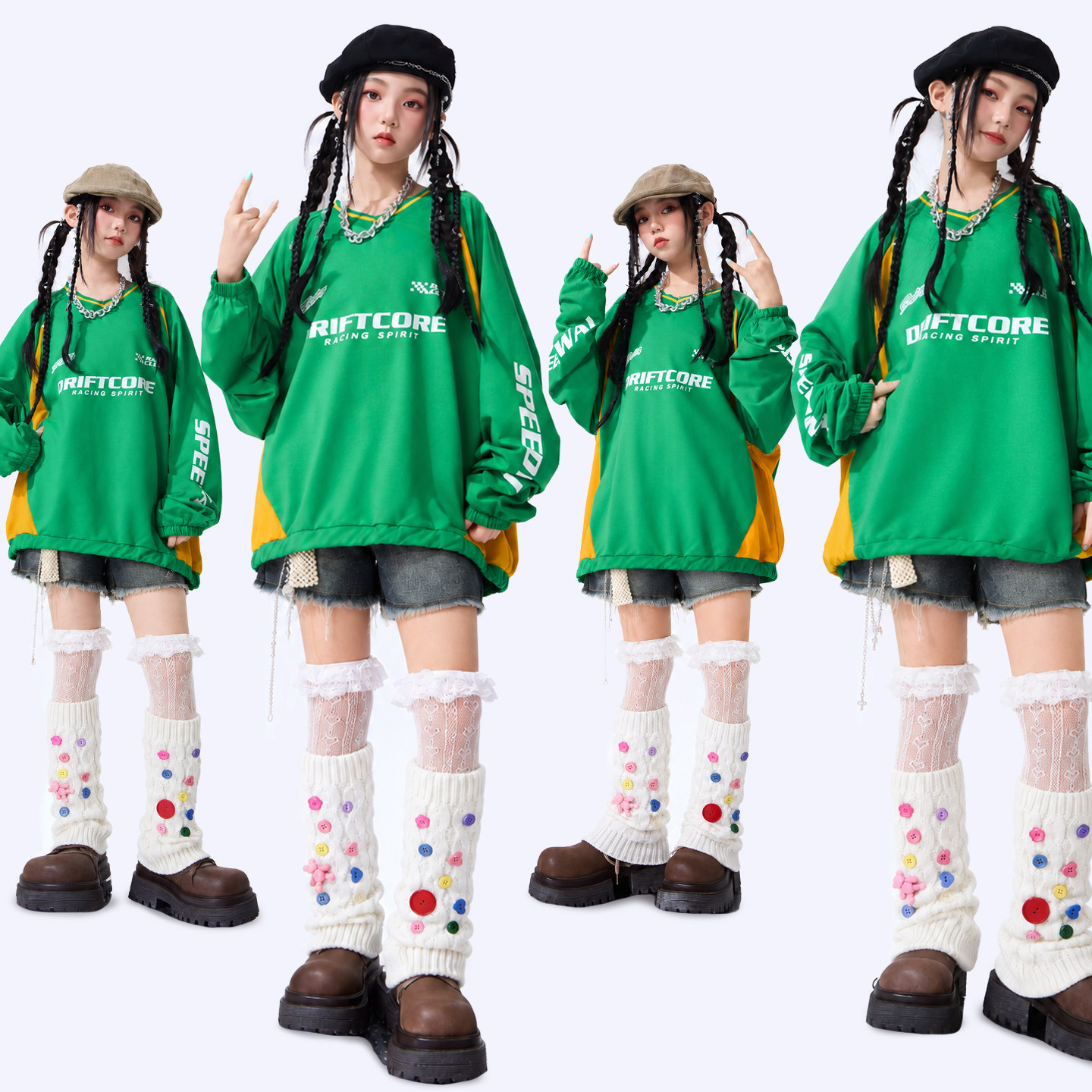 爵士舞演出服女童服装jazz街舞
