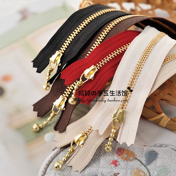 晗颖日本YKK3#金铜拉链(金色活