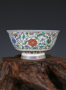 清乾隆御制缠枝花卉纹古董古玩