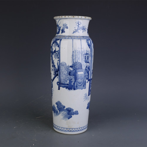 人物青花瓷花瓶价格 人物青花瓷花瓶图片 星期三