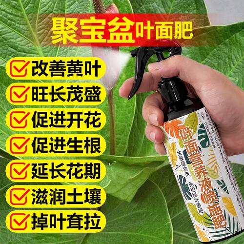 聚宝盆专用肥料绿植盆栽花肥营养液叶面肥叶面肥有机肥水溶化肥料