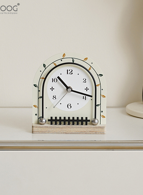 拱形中古风创意时钟装饰摆件