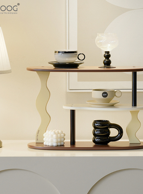 EMITDOOG客厅入户玄关客厅摆件桌面置物架高级感小众房间布置饰品