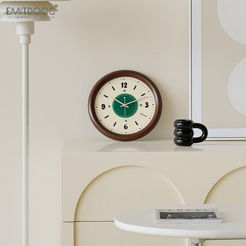 中古奶油风挂钟2026新款