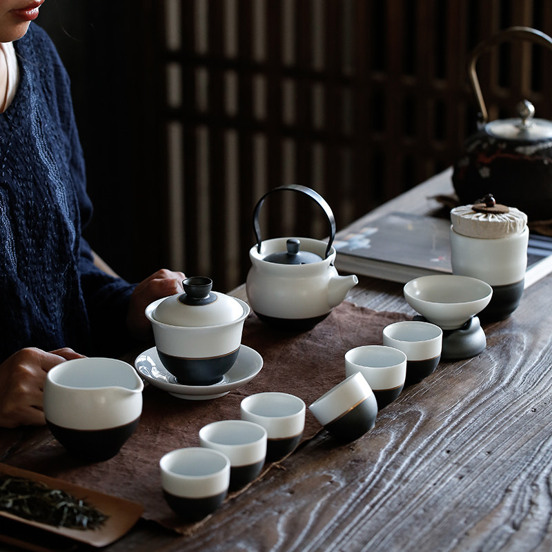 万众笑提梁壶功夫茶具套装家用礼盒创意茶壶茶杯盖碗茶海茶道配件|msdalam kategori pinggan mangkuk, set teh, Kung Fu teh - dari Buy2taobao.com untuk memberikan perkhidmatan ejen Taobao profesional membeli