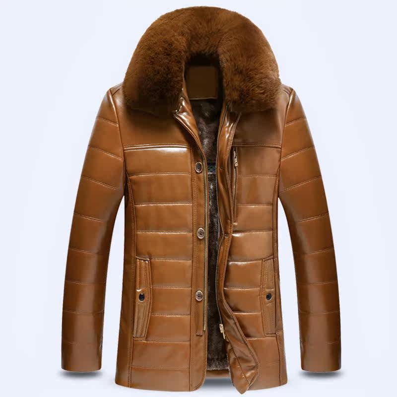 冬季中老年PU皮衣皮袄男皮加克加厚加绒抗寒保暖皮甲克男人皮外套|ruв категории Мужская одежда, хлопок - от Buy2taobao.com для оказания профессиональной услуги покупки агента Taobao