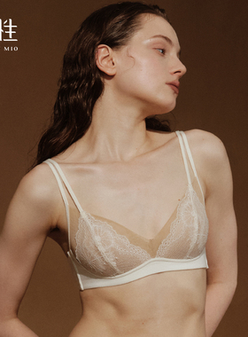 里性 LIVARY MIO 自然 扎染法式蕾丝内衣无钢圈侧收舒适显瘦文胸
