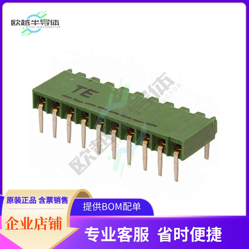 1-216602-0【CONN RCPT 10POS 0.1 GOLD PCB R/A】