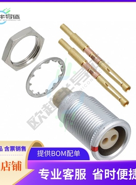 JBXER0G02FSSDSR【CONN RCPT FMALE 2P GOLD SLDR CUP】