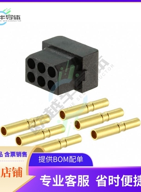 M80-8440645【CONN RCPT 6P CRIMP 24-28AWG GOLD】