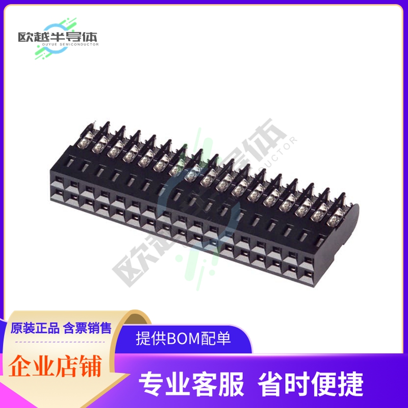 6-102398-5【CONN RCPT 34P IDC 22-26AWG GOLD】