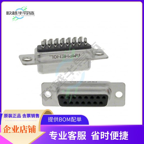 G17S1500110EU【CONN D-SUB RCPT 15POS SLDR CUP】
