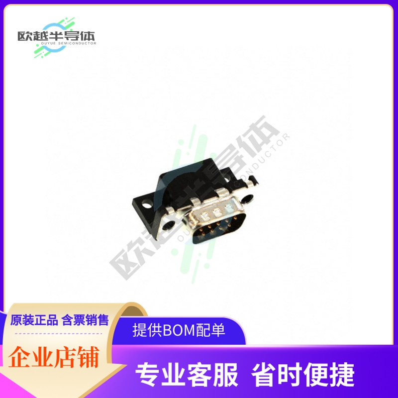 D09P13B4PA00LF【CONN D-SUB PLUG 9POS R/A SLDR】