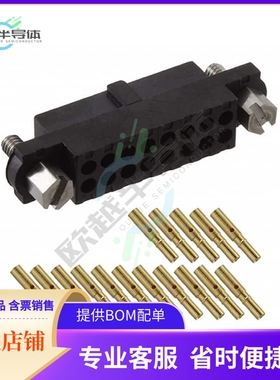 M80-4601605【CONN RCPT 16POS CRIMP 22AWG GOLD】