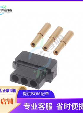 M80-8980305【CONN RCPT 3P CRIMP 24-28AWG GOLD】