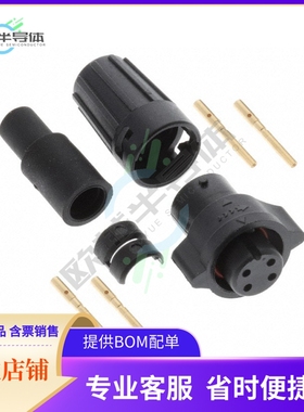 W6280-4SG-P-528【CONN PLUG FMALE 4POS GOLD CRIMP】