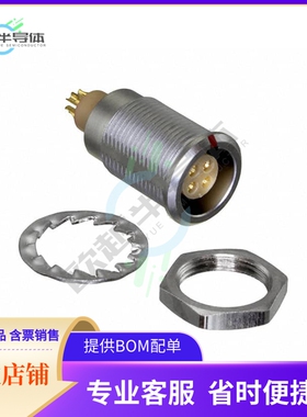 FLBB-04EGFS-GCP-001【CONN RCPT FMALE 4P GOLD SLDR CUP】