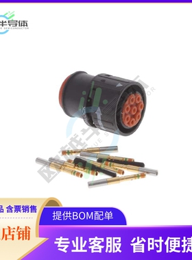 SJS831100【CONN PLUG FMALE 8POS GOLD CRIMP】