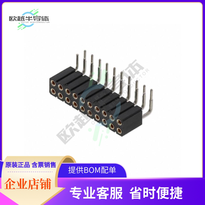 803-47-020-20-001000【CONN RCPT 20POS 0.1 GOLD PCB R/A】