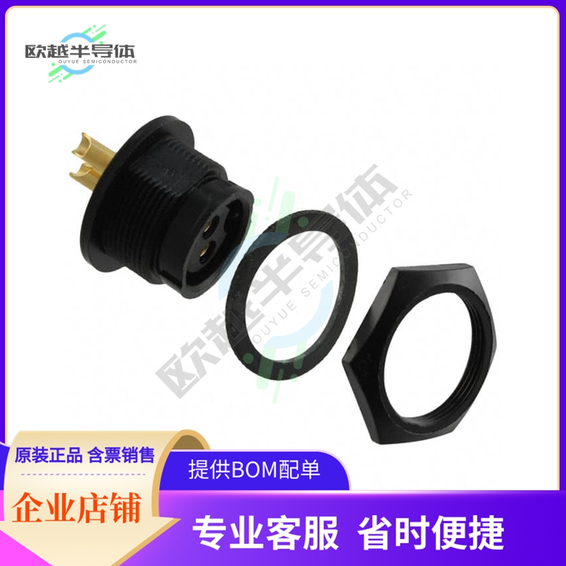 4182-2SG-300【CONN RCPT FMALE 2P GOLD SLDR CUP】