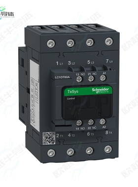LC1DT80AU7[继电器TESYS 4 POLE EVLK CTR AC1 415V 8]