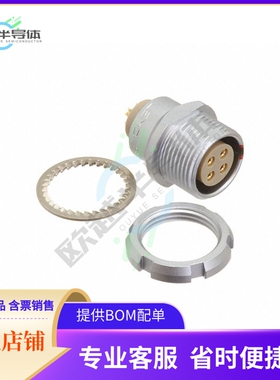 EEG.2B.304.CLL【CONN RCPT FMALE 4P GOLD SLDR CUP】