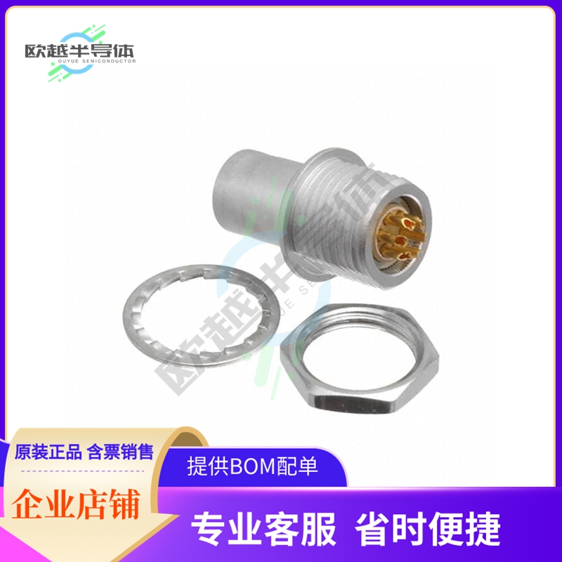 FAG.1B.306.CLA【CONN PLUG MALE 6P GOLD SLDR CUP】