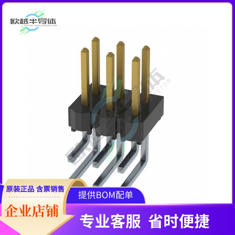 HTSW-103-08-FM-D-RA【CONN HEADER R/A 6POS 2.54MM】