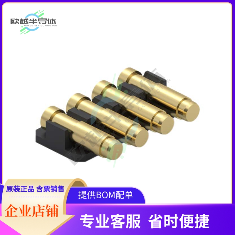 319-10-104-40-080001【CONN SPRING TARGET 4POS R/A SMD】
