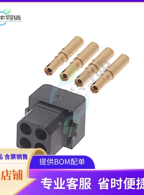 M80-8880405【CONN RCPT 4P CRIMP 24-28AWG GOLD】