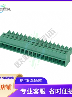 1803714【TERM BLOCK PLUG 16POS STR 3.81MM】