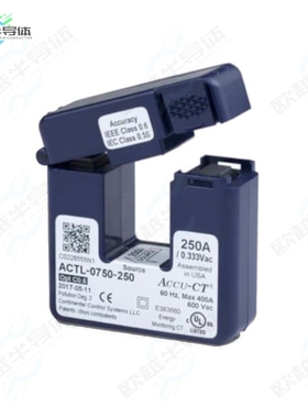ACTL-0750-020 OPT C0.6[变压器CURR SENSE XFMR 100:1 20A INLIN